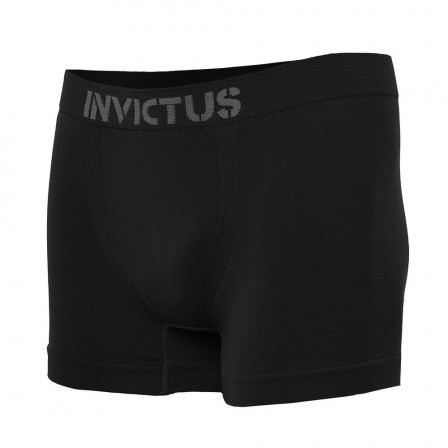 CUECA BOXER SEAMLESS PRETA SEM COSTURA - INVICTUS