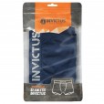 CUECA BOXER SEAMLESS MARINHO  SEM COSTURA - INVICTUS