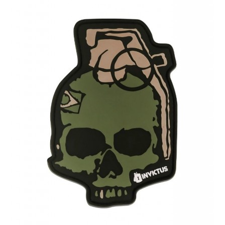 PATCH TÁTICO GRENADE SKULL - INVICTUS